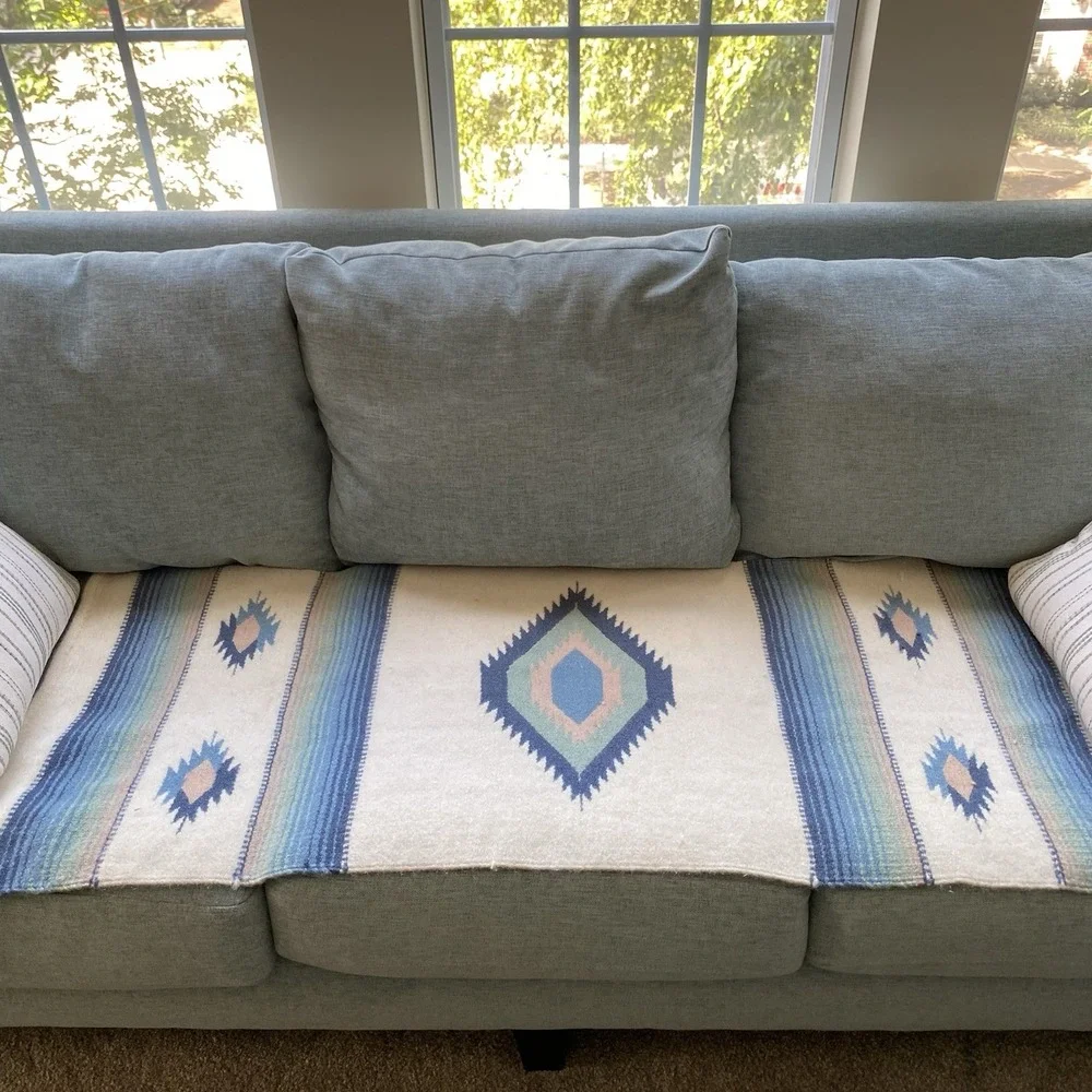 Handwoven Area Wool Rug 24x59